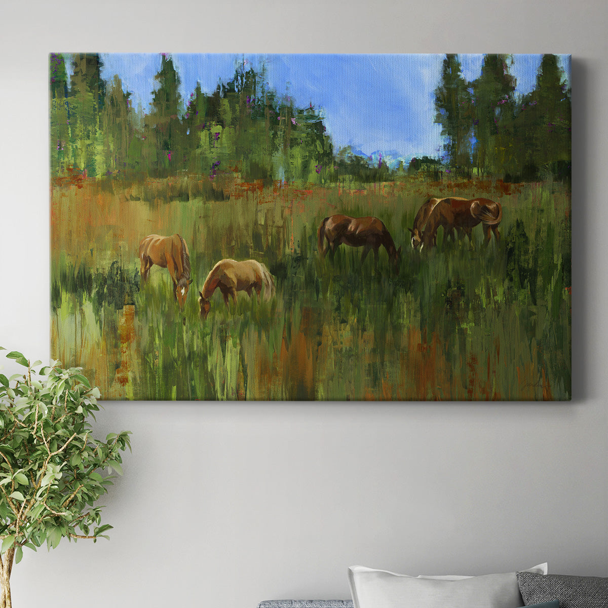 The Grass Is Always Greener Premium Gallery Wrapped Canvas - Ready to Hang