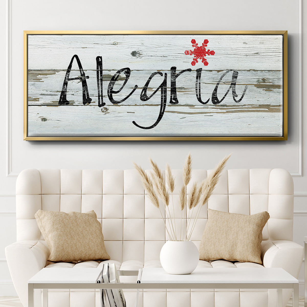 Alegria - Floater Framed Canvas Print