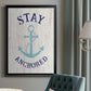 Stay Anchored - Modern Framed Canvas Print