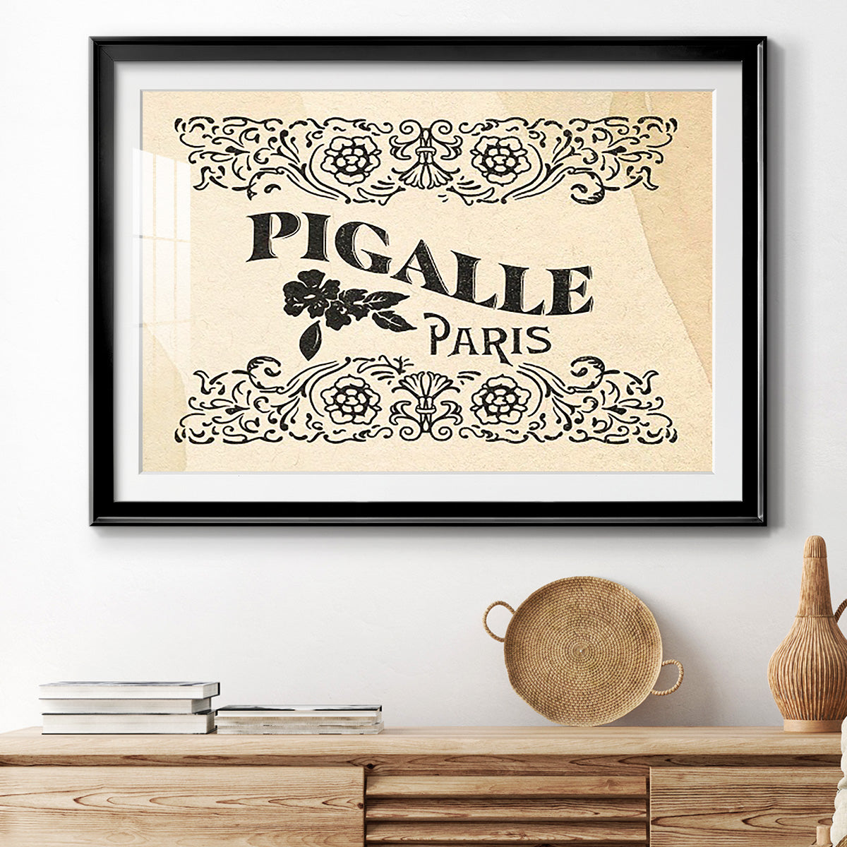 Antique French Label III - Modern Framed Art Print