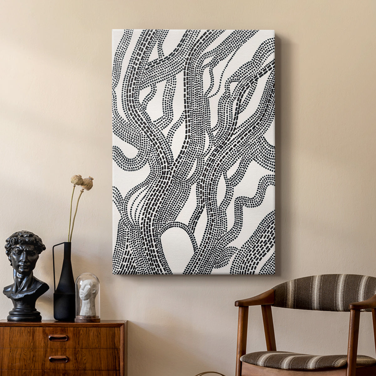 Dots and Dashes I - Canvas Art Print