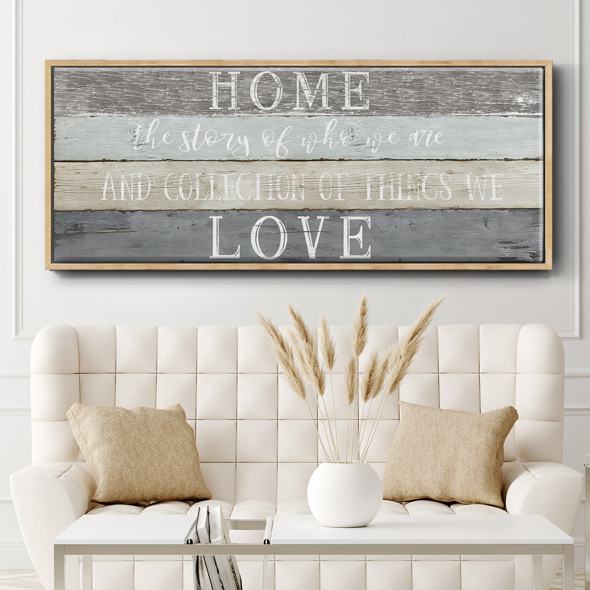 Home Love - Floater Framed Canvas Print