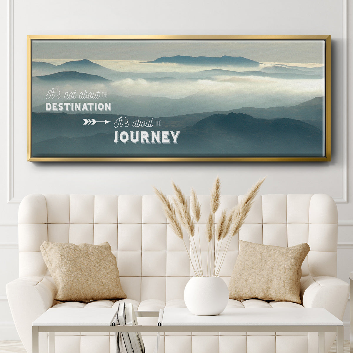 The Journey - Floater Framed Canvas Print