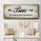 Beer Happy Hour - Floater Framed Canvas Print