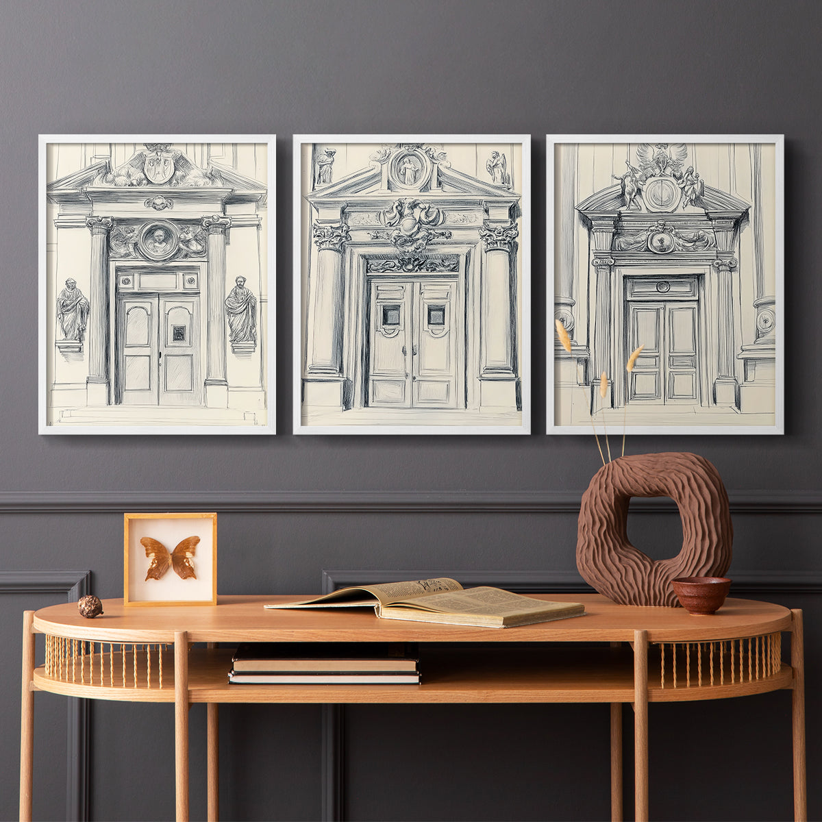 Landscape Study Series V - Restickable Framed Art Set