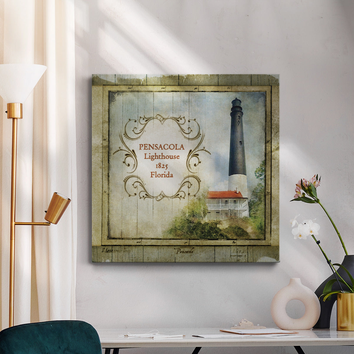 Florida Lighthouse VII-Premium Gallery Wrapped Canvas - Ready to Hang