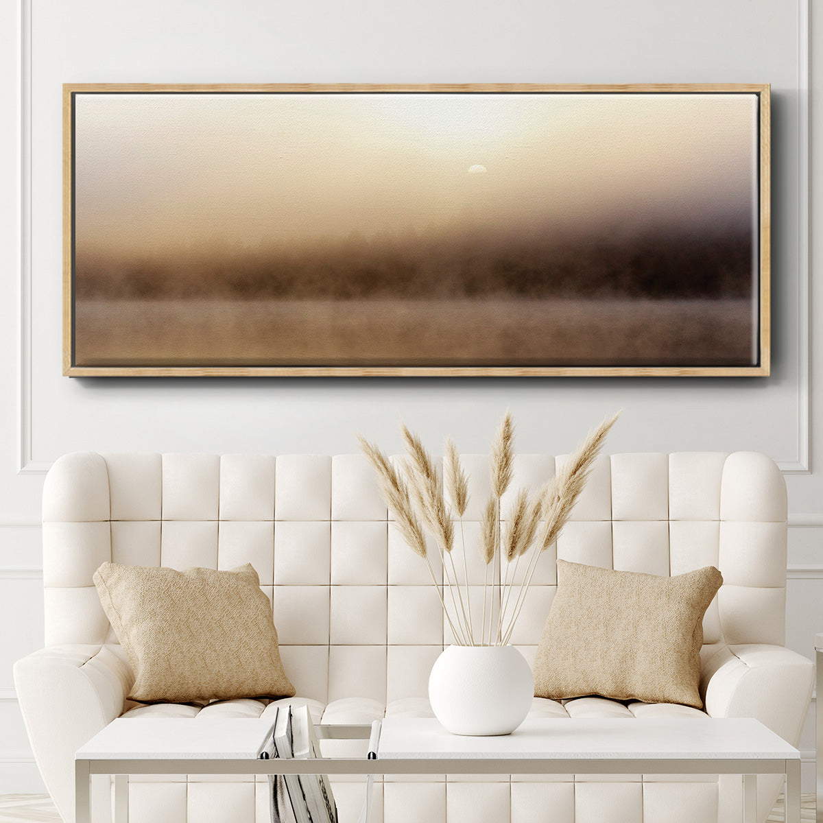 Break of Dawn - Floater Framed Canvas Print