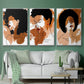 Phenomal Women I - Framed Premium Gallery Wrapped Canvas L Frame 3 Piece Set - Ready to Hang