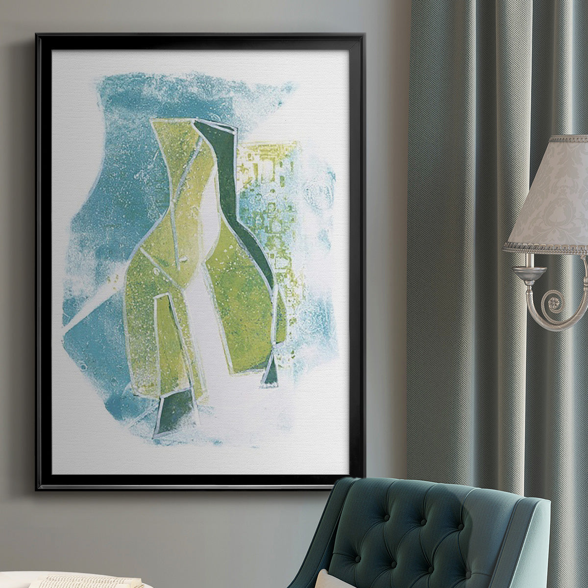 Jubilee Jugs III - Modern Framed Canvas Print