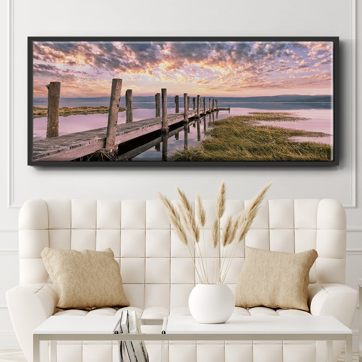 Sky - Floater Framed Canvas Print