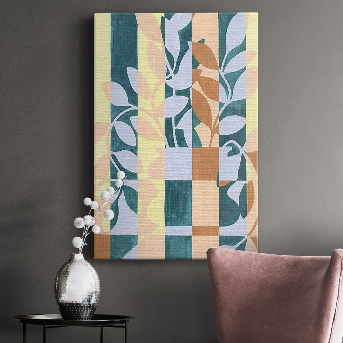 Checkered Cutting I - Canvas Art Print