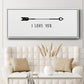 Love Arrow I - Floater Framed Canvas Print