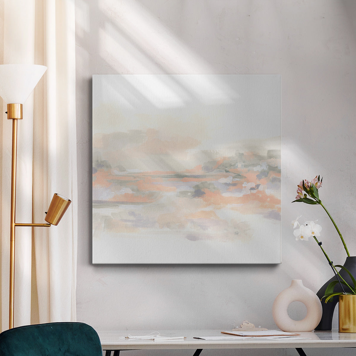 Blush Vista II - Canvas Art Print