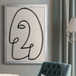Face It II - Modern Framed Canvas Print