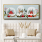 Snow Globe Village Collection D - Floater Framed Canvas Print