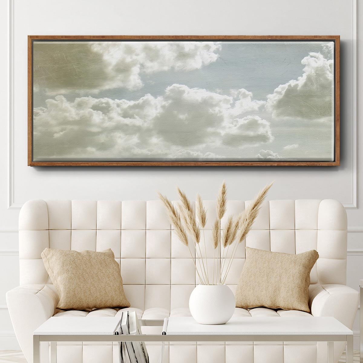 Sky Scrapers IV - Floater Framed Canvas Print