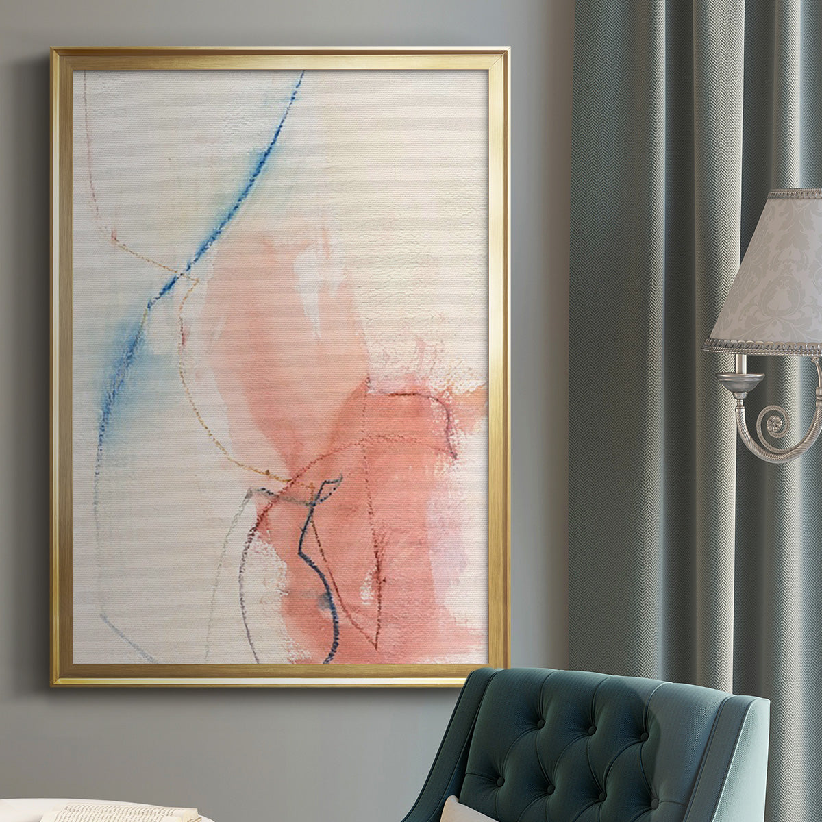 Barxan II - Modern Framed Canvas Print