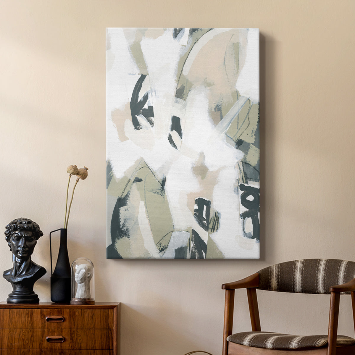 Sumi Storm I - Canvas Art Print