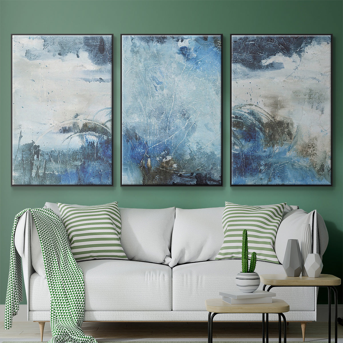 Coastal Seas I - Floater Framed Canvas Set