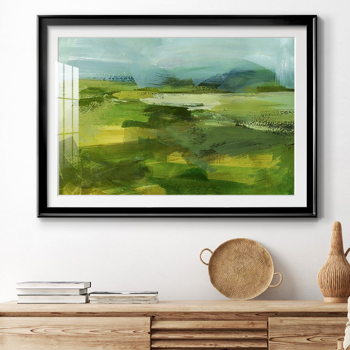 Emerald View IV Premium Framed Print - Ready to Hang