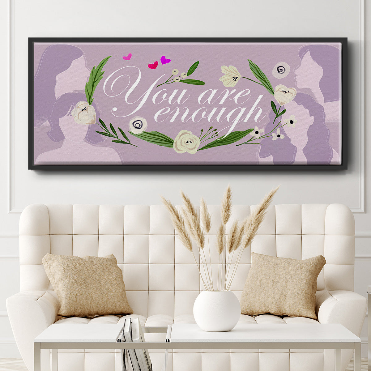 Happy Galentine's Day Collection D - Floater Framed Canvas Print