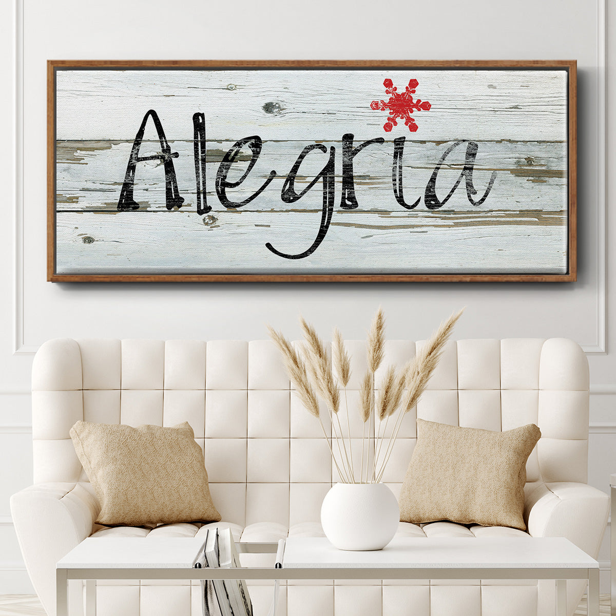 Alegria - Floater Framed Canvas Print