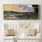 The Seine at Bougival in the Evening, 1870 - Floater Framed Canvas Print