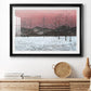 Sunset Snowfall II - Modern Framed Art Print