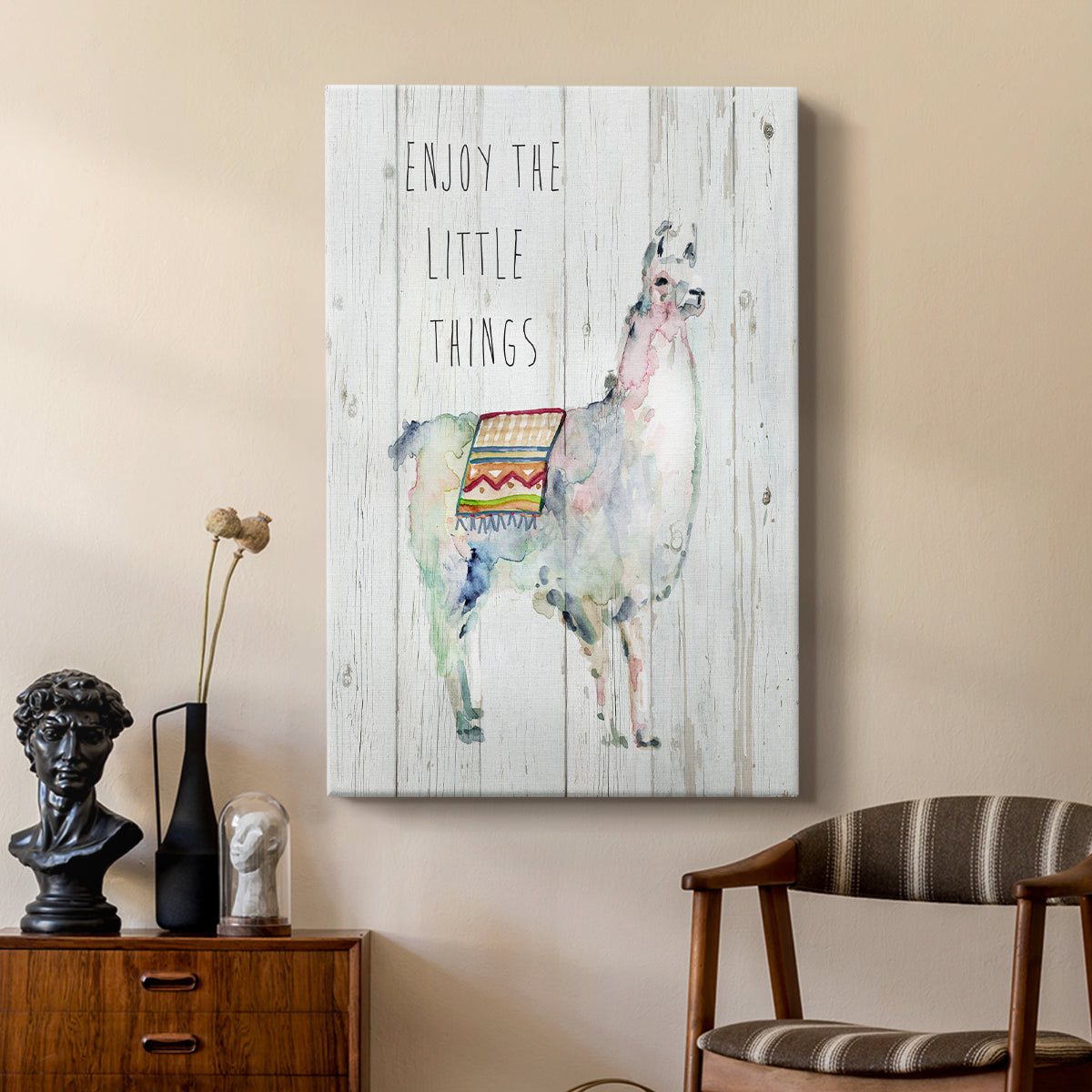 Llama Little Things - Canvas Art Print