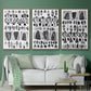 Grey Arches I - Floater Framed Canvas Set