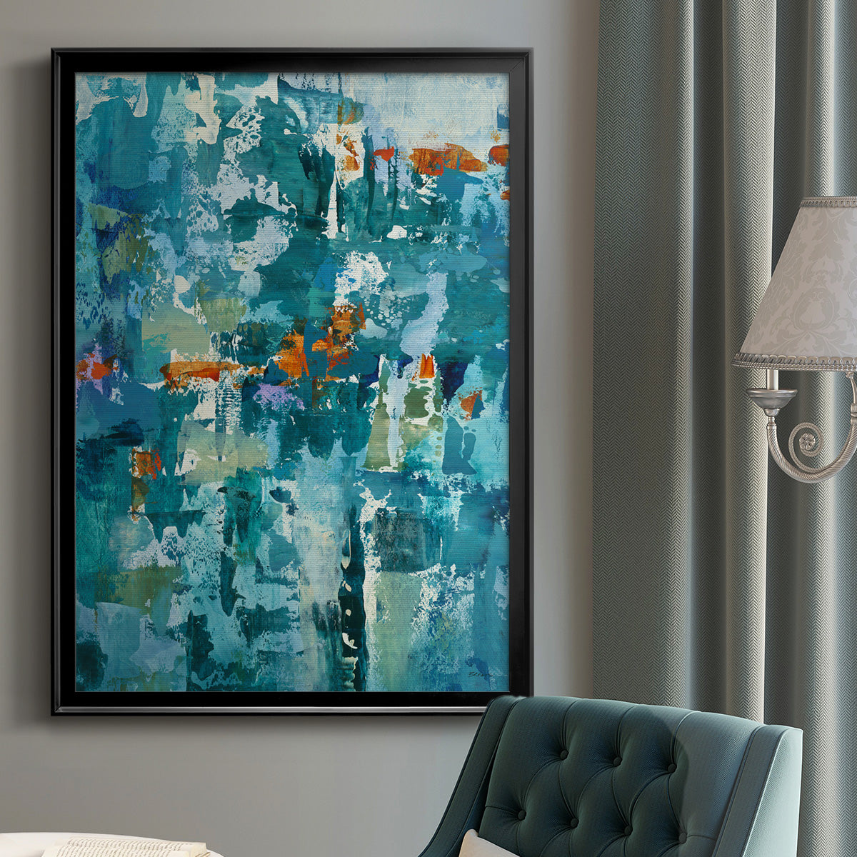 Reticent I - Modern Framed Canvas Print