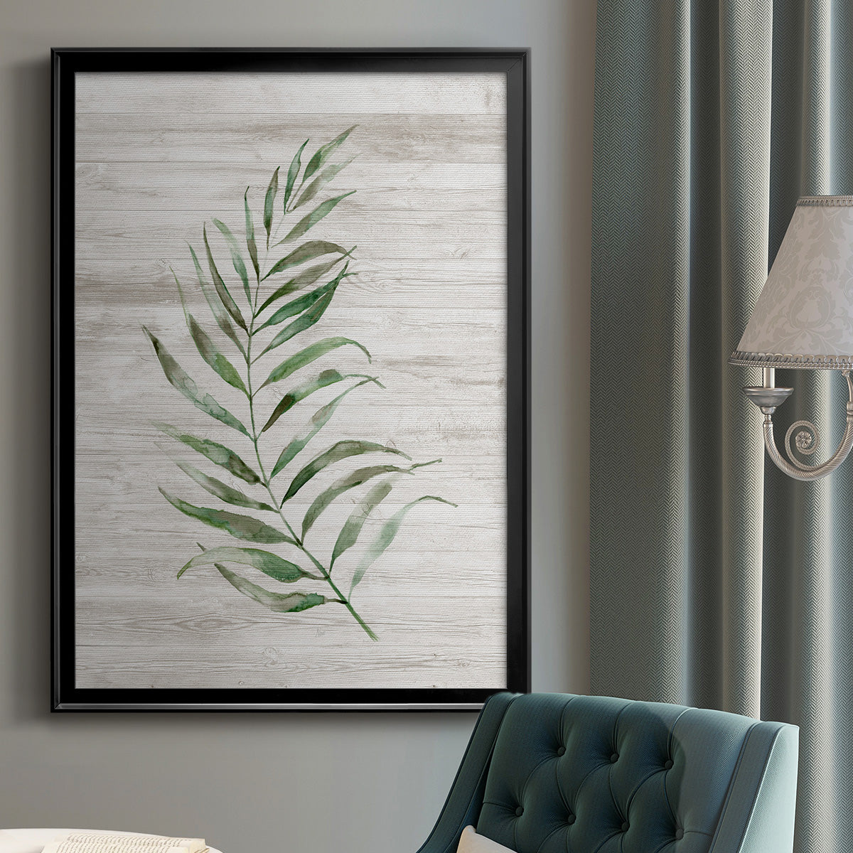 Tropic Frond I - Modern Framed Canvas Print