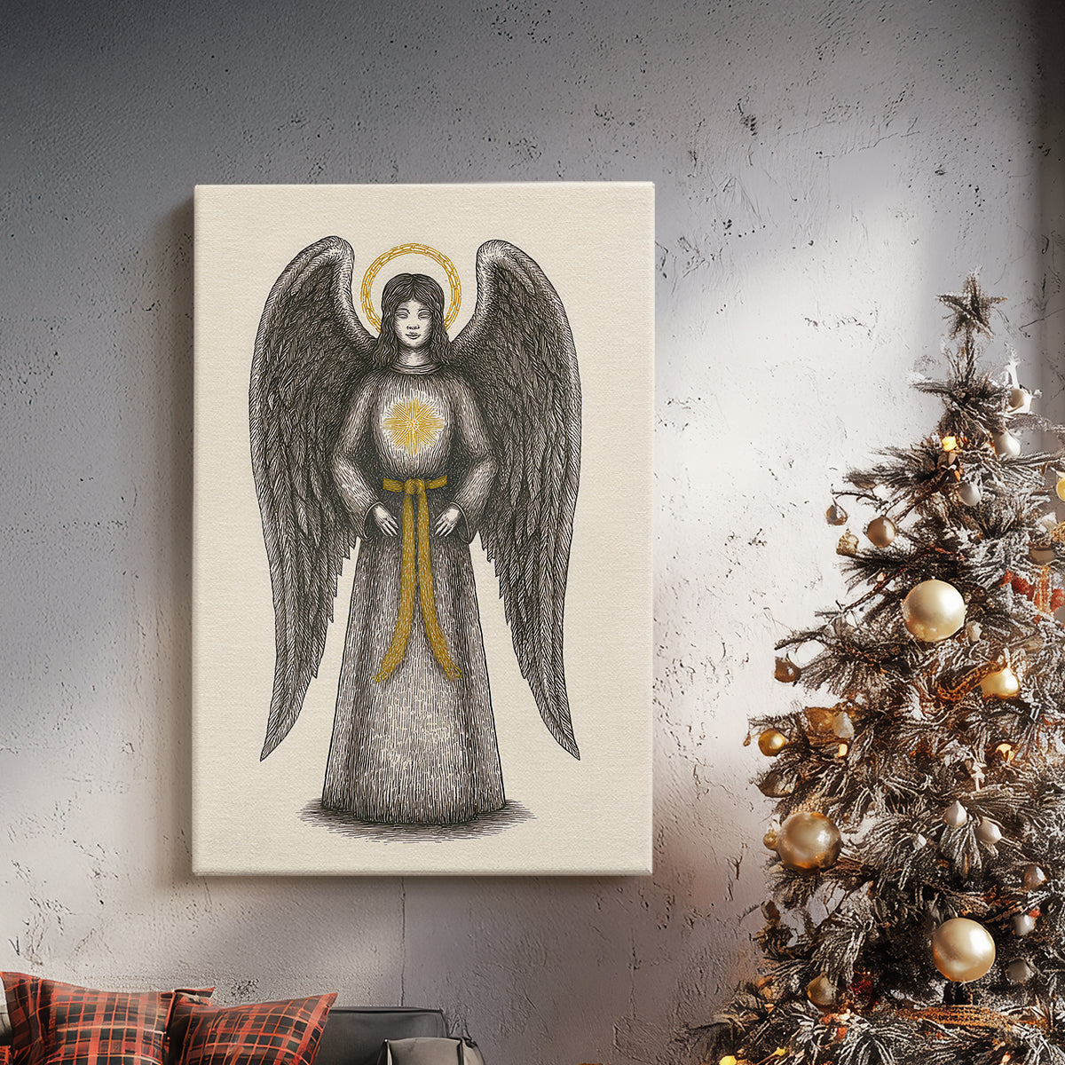 Frostlit Midwinter at Midnight - Canvas Art Print