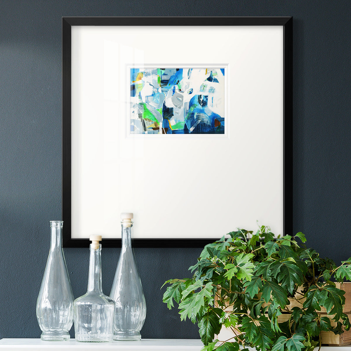 Down the Rapids- Premium Framed Print Double Matboard