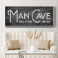 Man Cave - Floater Framed Canvas Print