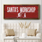 Santa's Workshop - Floater Framed Canvas Print