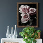 Rose Noir I - Premium Canvas Framed in Barnwood - Ready to Hang