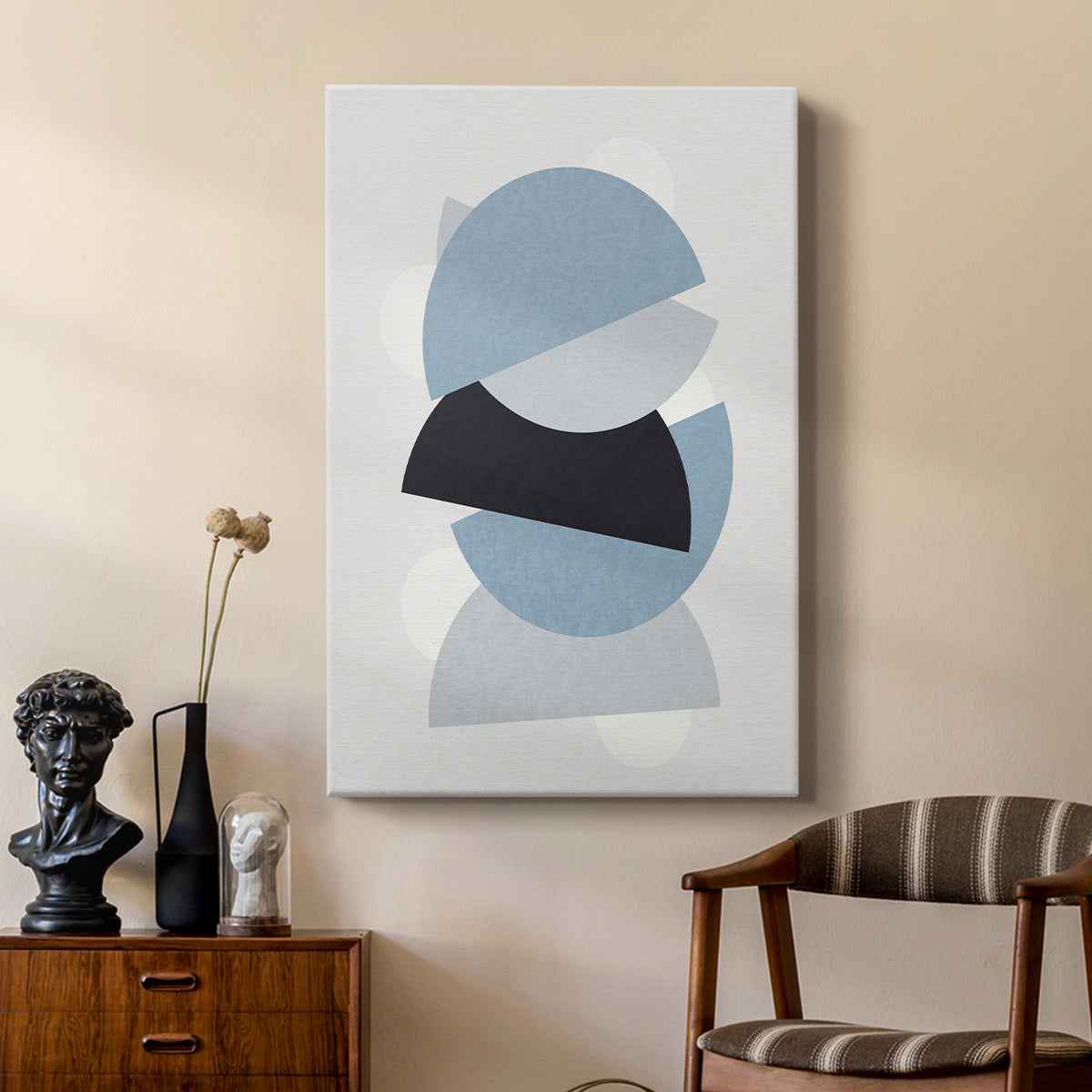 Shapely Blues I - Canvas Art Print