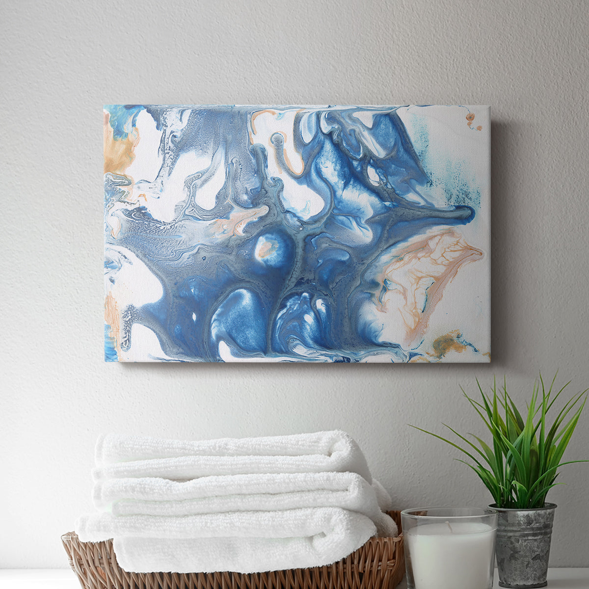 Dancing Blue II - Canvas Art Print
