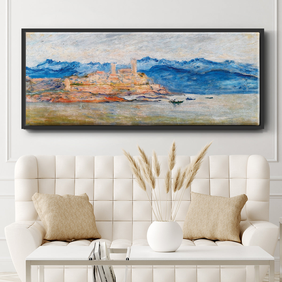 The Fort of Antibes, 1888 - Floater Framed Canvas Print