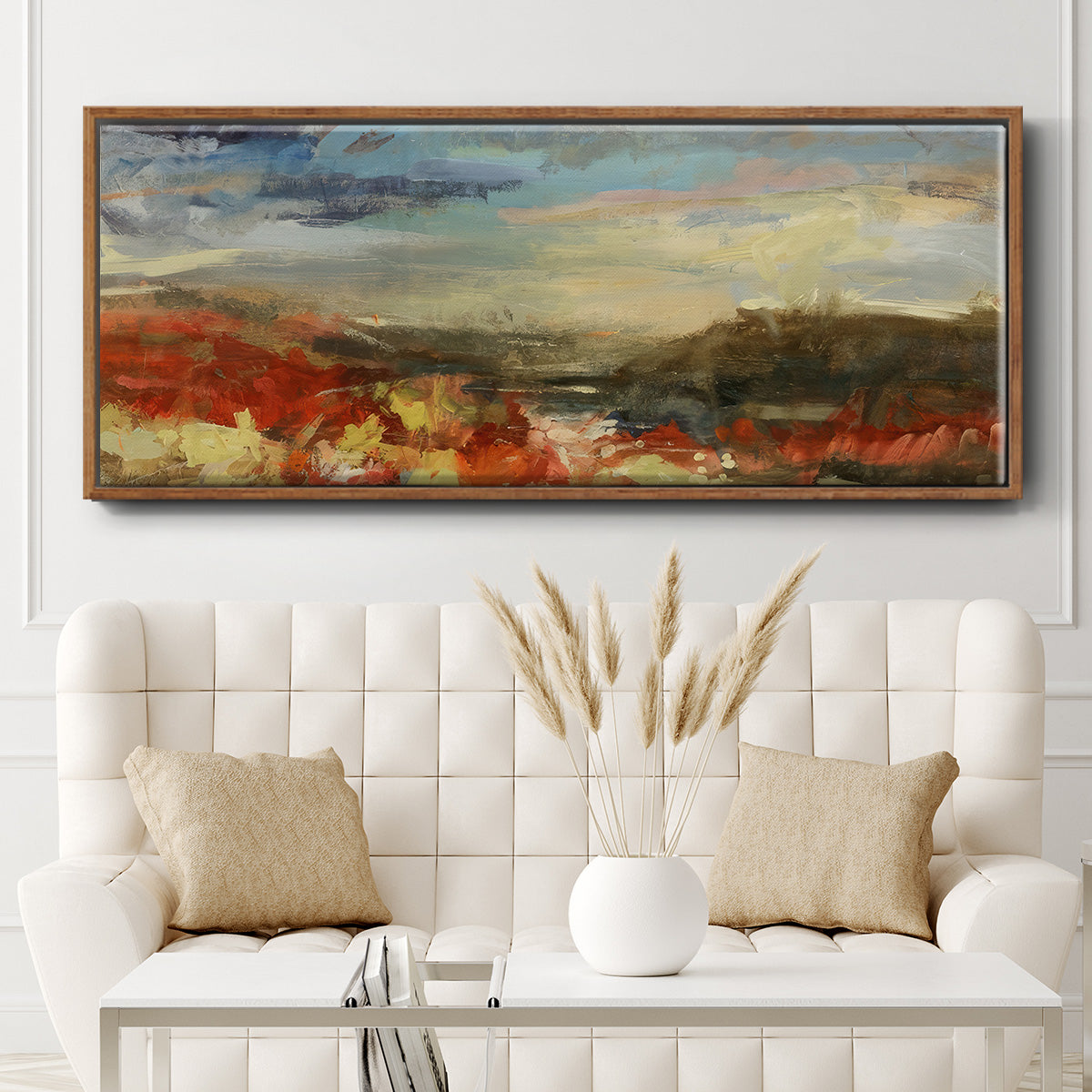 Landscape Study - Floater Framed Canvas Print