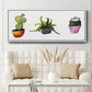 Vibing Succulents I - Floater Framed Canvas Print