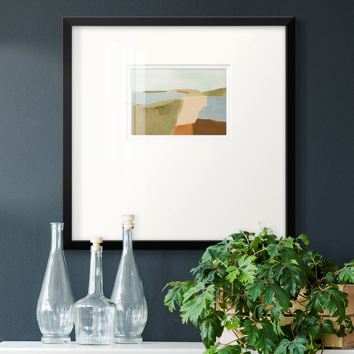 Stacked Landscape II Premium Framed Print Double Matboard