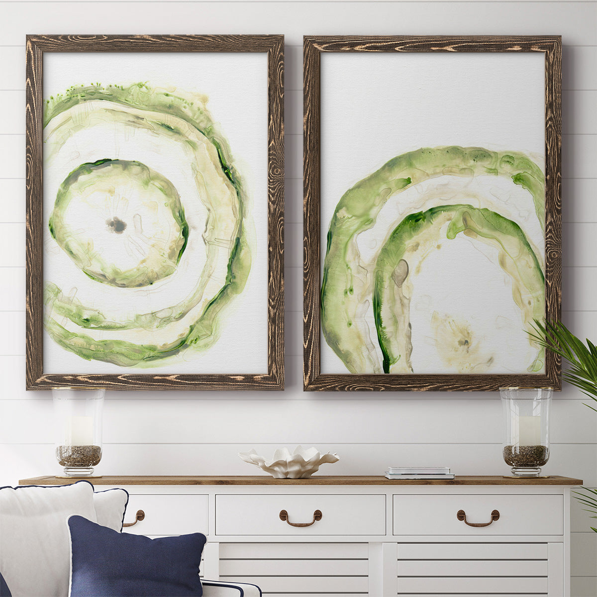 Lichen Halo III - Premium Framed Canvas 2 Piece Set - Ready to Hang