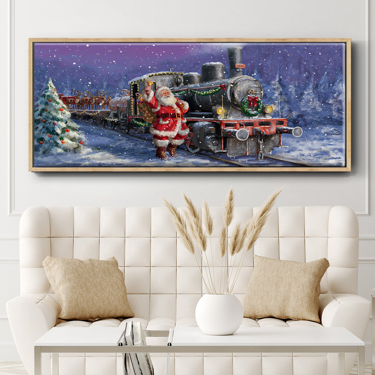 All Aboard - Floater Framed Canvas Print