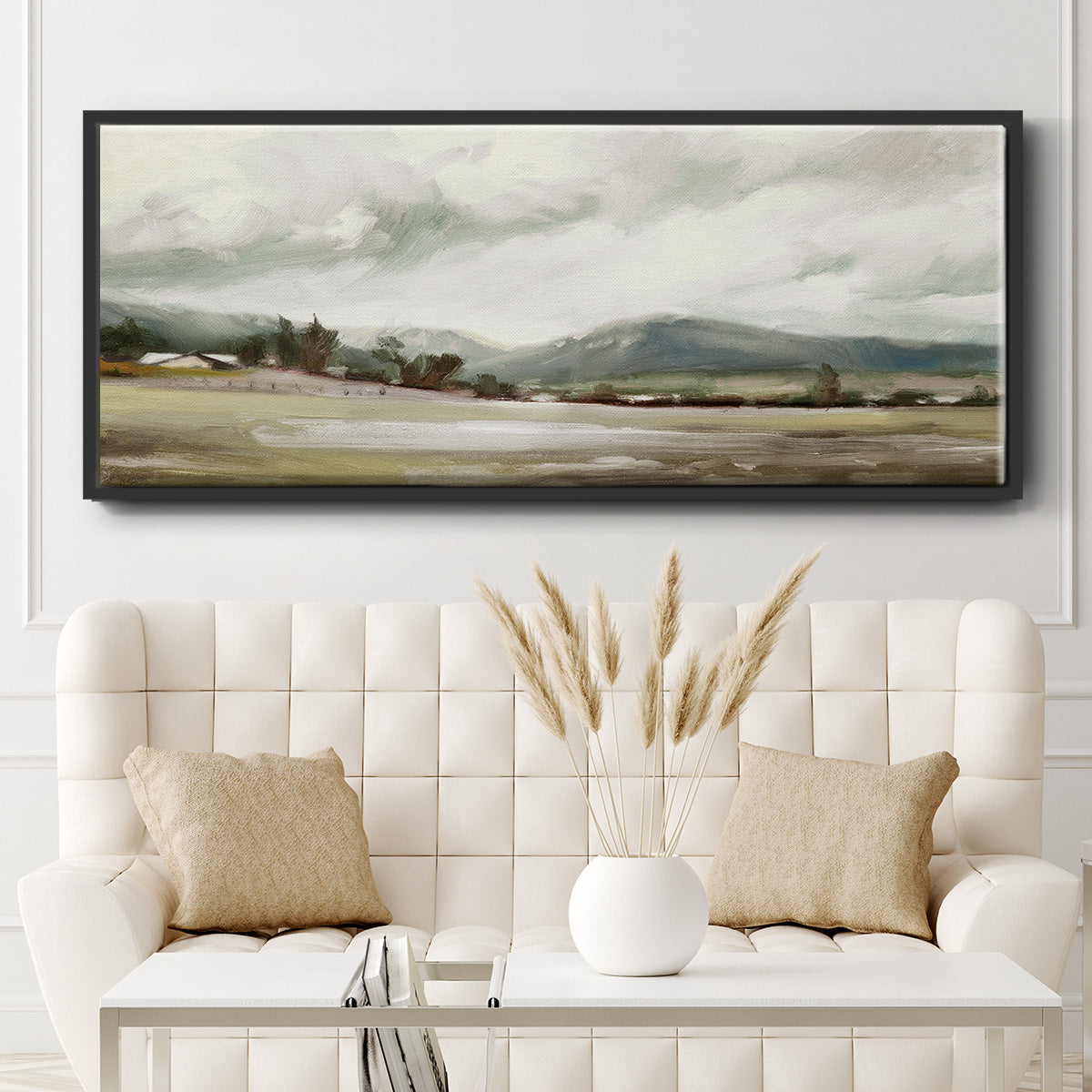 Big Sky Valley - Floater Framed Canvas Print