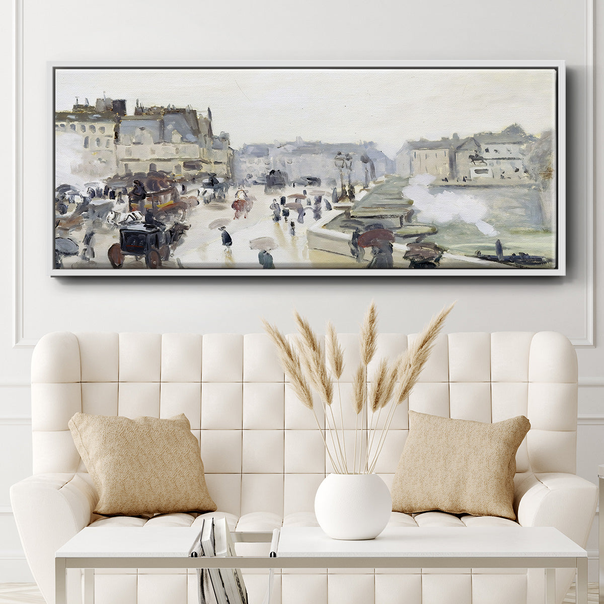 The Pont Neuf, 1872 - Floater Framed Canvas Print