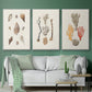 Knorr Shells & Coral IV - Framed Premium Gallery Wrapped Canvas L Frame 3 Piece Set - Ready to Hang