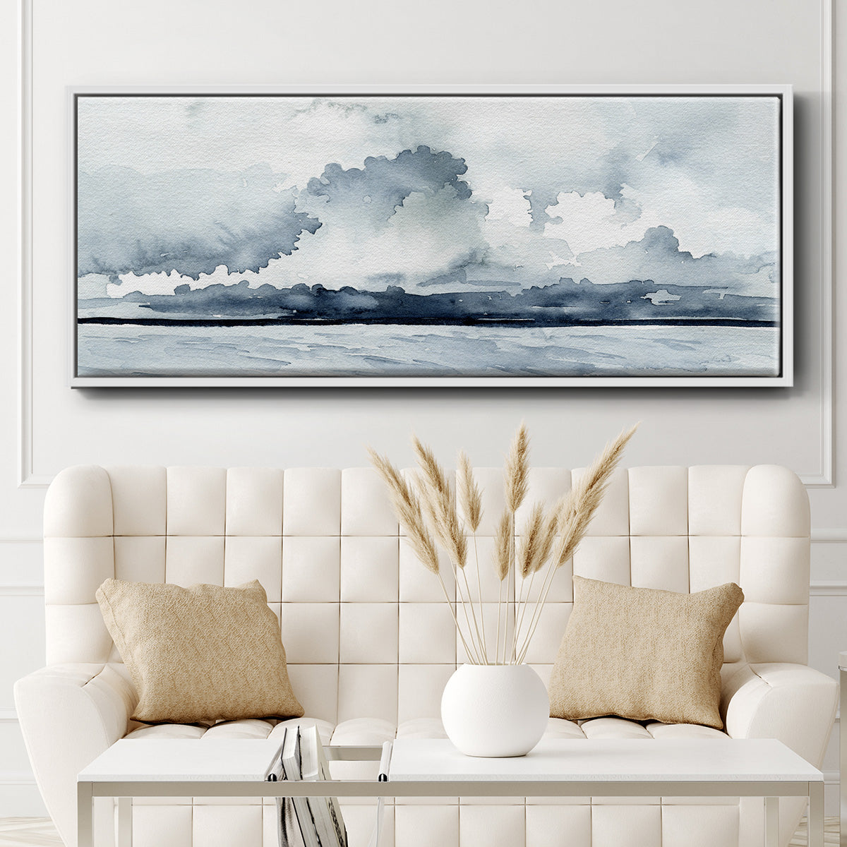 Passing Rain Storm I - Floater Framed Canvas Print