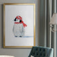 Penguin Play II - Modern Framed Canvas Print